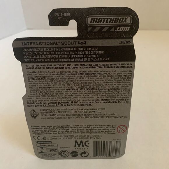 Matchbox Metal Cars Rain Maker, 02 Chevy, Speed Trapper, International Scout 4x4 - Picture 8 of 14